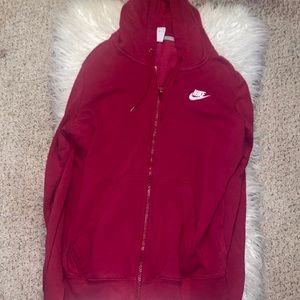 Nike zip up jacket with hood